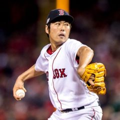 上原浩治　ボストン・レッドソックス　支給　アンダーシャツ MLB メジャーリーグ ボストンレッドソックス 上原浩治
