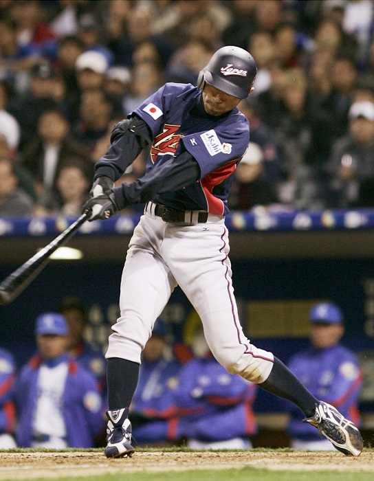 ☆侍JAPAN☆イチロー、王監督 2006年WBC 優勝セレモニー 大判フォト